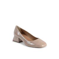 Heeled Ballerina in Dark  Leather - 38 EU thumbnail