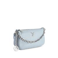 Blue Leather Mini Bag - One Size thumbnail