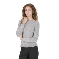 Crown of Edinburgh Cashmere Women's Premium Italian Cashmere Boatneck Sweater in Grigio Cenere - XS thumbnail