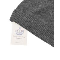 Crown of Edinburgh Cashmere Women's Cashmere Womens Classic Beanie in Grey - One Size thumbnail