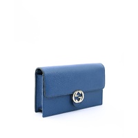 Gucci GG Marmont Wallet on Chain Blue Leather - One Size thumbnail
