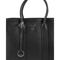 V Italia Black Tote Bag  V Italia Leather Tote Bag  Women's V Italia Black Tote Bag - One Size thumbnail