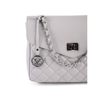 V Italia Women's Leather Shoulder Bag Grey - One Size thumbnail
