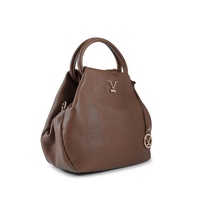V Italia Leather Handbag for Women - Brown - One Size thumbnail
