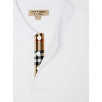 Burberry Men's White Cotton Collared Polo Shirt - 54 IT thumbnail