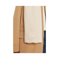Calvin Klein Women's Cream Recycled Polyester Scarf - One Size thumbnail