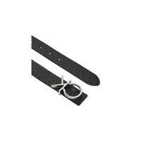Calvin Klein Women's Black Leather Belt - 80 cm thumbnail
