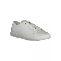 Calvin Klein Men's White Cotton Sneaker - 43 EU thumbnail