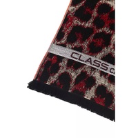 Cavalli Class Men's Burgundy Animalier Fantasy Logo Scarf - One Size thumbnail