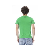 Cavalli Class Men's Green Cotton T-Shirt - M thumbnail