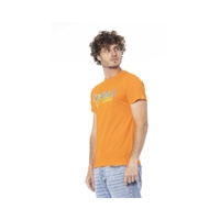 Cavalli Class Men's Orange Cotton T-Shirt - M thumbnail