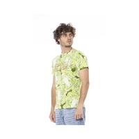 Cavalli Class Men's Green Cotton T-Shirt - M thumbnail