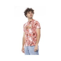 Cavalli Class Men's Red Cotton T-Shirt - M thumbnail