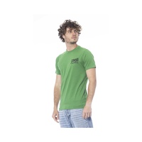 Cavalli Class Men's Green Cotton T-Shirt - L thumbnail