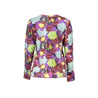 Cavalli Class Women's Purple Cotton Sweater - S thumbnail