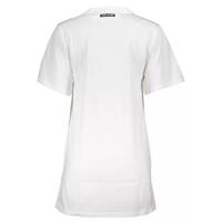 Cavalli Class Women's White Cotton Dress - M thumbnail