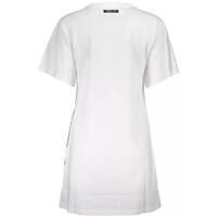 Cavalli Class Women's White Cotton Dress - L thumbnail