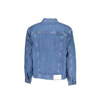 Calvin Klein Men's Blue Cotton Jacket - S thumbnail