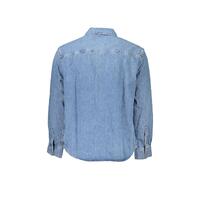 Calvin Klein Men's Light Blue Cotton Shirt - L thumbnail