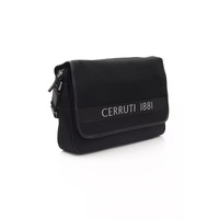 Cerruti 1881 Men's Elegant Black Crossbody Logo Bag - One Size thumbnail
