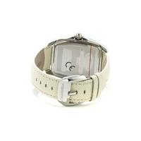 Chronotech Unisex's White Leather Watch - One Size thumbnail