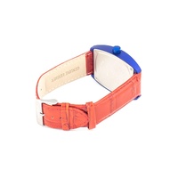 Chronotech Unisex's Red Leather Watch - One Size thumbnail