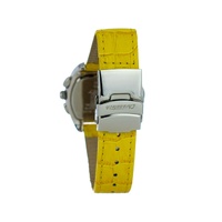 Chronotech Women's Yellow Leather Watch - One Size thumbnail
