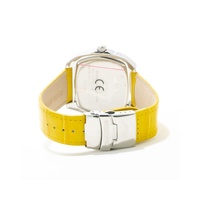 Chronotech Unisex's Yellow Leather Watch - One Size thumbnail