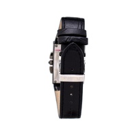 Chronotech Unisex's Black Leather Watch - One Size thumbnail