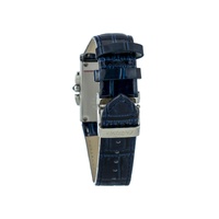Chronotech Unisex's Blue Leather Watch - One Size thumbnail