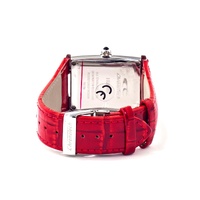 Chronotech Unisex's Red Leather Watch - One Size thumbnail