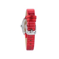 Chronotech Women's Red Leather Watch - One Size thumbnail