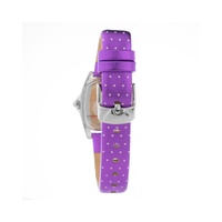 Chronotech Women's Purple Leather Watch - One Size thumbnail