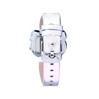 Chronotech Women's Silver Leather Watch - One Size thumbnail