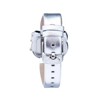 Chronotech Women's Silver Leather Watch - One Size thumbnail