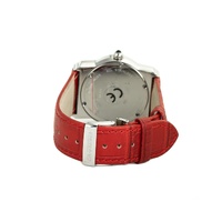Chronotech Unisex's Red Leather Watch - One Size thumbnail