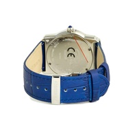 Chronotech Unisex's Blue Leather Watch - One Size thumbnail
