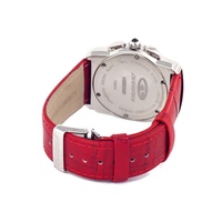 Chronotech Women's Red Leather Watch - One Size thumbnail