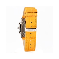 Chronotech Unisex's Orange Leather Watch - One Size thumbnail