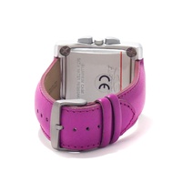 Chronotech Men's Purple Leather Watch - One Size thumbnail