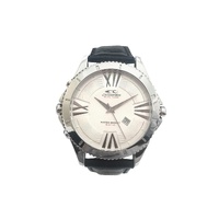 Chronotech Men's Black Leather Watch - One Size thumbnail