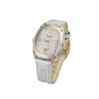 Chronotech Unisex's Silver Leather Watch - One Size thumbnail
