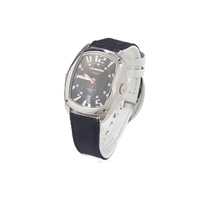 Chronotech Men's Black Leather Watch - One Size thumbnail