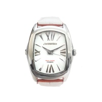 Chronotech Unisex's Orange Leather Watch - One Size thumbnail