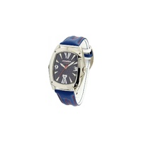 Chronotech Unisex's Blue Leather Watch - One Size thumbnail
