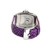 Chronotech Women's Purple Leather Watch - One Size thumbnail