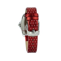 Chronotech Women's Red Leather Watch - One Size thumbnail