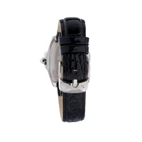 Chronotech Women's Black Leather Watch - One Size thumbnail