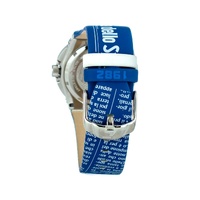 Chronotech Men's Blue Leather Watch - One Size thumbnail