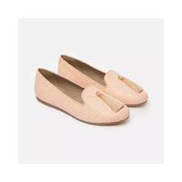 Silk Alba Loafers with Ovalina Detail and Cotton Tassel 38 EU Women thumbnail